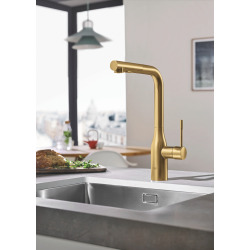 Grohe Essence Mitigeur monocommande Evier - Cool sunrise Brossé (30270GN0)