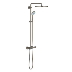 Grohe Euphoria System 310 Colonne de douche avec thermostatique pour montage mural, Hard Graphite brossé (26075AL0)