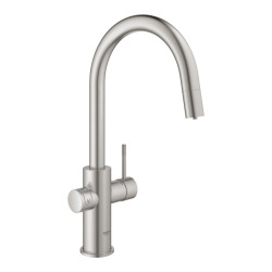 Grohe Blue Home Kit de démarrage Mitigeur bec C Supersteel (31541DC0)