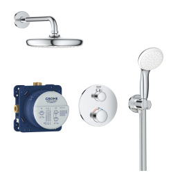 Grohe Set de douche Tempesta 210 avec thermostat encastré, chrome (34727000)