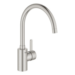 Grohe Eurosmart Cosmopolitan Mitigeur monocommande évier, Zero SuperSteel (32843DC2)