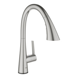 Grohe Zedra Touch, Mitigeur évier électronique, Supersteel (30219DC2)