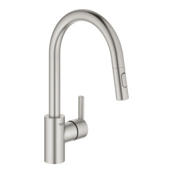 Feel, mitigeur monocommande évier, Supersteel (31486DC1)