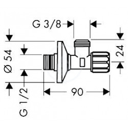  Robinet d&apos;arrêt avec micro filtre (13904000)