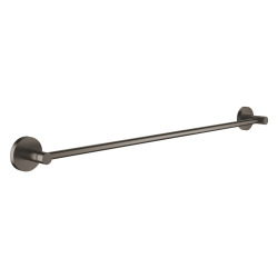Grohe Essentials Barre porte-serviettes en métal avec fixations cachées, Hard Graphite brossé (40366AL1)