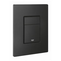 Grohe Even Plaque de commande double touche, Technologie anti-empreintes, Noir mat (38966KF0)