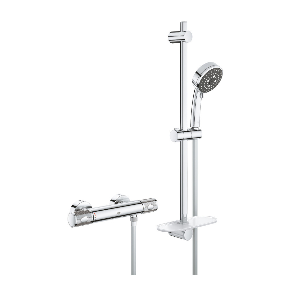 Grohe Ensemble De Douche 3 Jets - Support De Douche - Limiteur De Débit à  Prix Carrefour