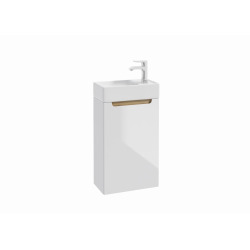 Meuble salle de bain suspendu 39 x 60 x 22 cm – lavabo 40 cm – céramique – blanc – STILLA (STILLAD04008U)