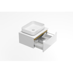 Meuble de salle de bain sous lavabo Naturel Stilla 60x30x45 cm blanc (STILLAD06007DBI)