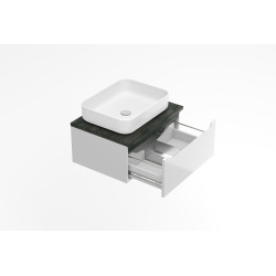 Meuble de salle de bain sous lavabo Naturel Stilla 60x30x45 cm blanc (STILLAD06007DC)