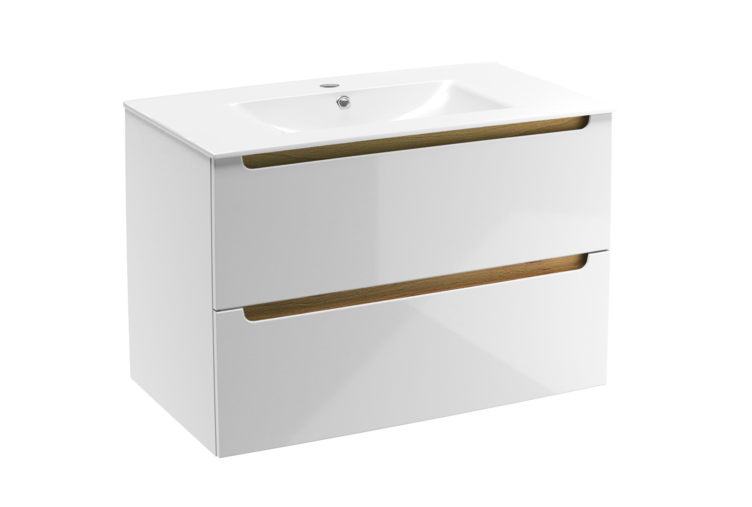 Meuble rangement suspendu pour salle de bain Aruba White