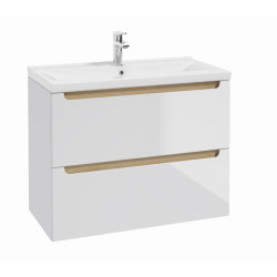 Meuble de salle de bain avec lavabo 80x60x45 cm blanc Stilla (STILLAD08057U3)