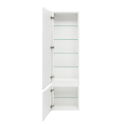 Meuble colonne suspendue salle de bain strié Savona 40,2x157x21,7 cm blanc brillant (SAVONAV40BI)  Meuble colonne suspendue salle de bain strié Savona 40,2x157x21,7 cm blanc brillant (SAVONAV40BI)