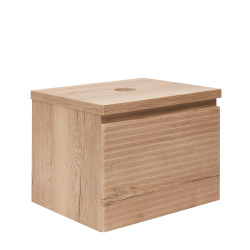  Meuble de salle de bain sous lavabo Naturel Savona 58x43x44,8 cm chêne halifax mat (SAVONA60DHD)