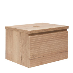 Meuble de salle de bain sous lavabo Naturel Savona 78x43x44,8 cm chêne halifax mat (SAVONA80DHD)