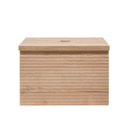 Naturel Meuble de salle de bain sous lavabo Naturel Savona 78x43x44,8 cm chêne halifax mat (SAVONA80DHD)