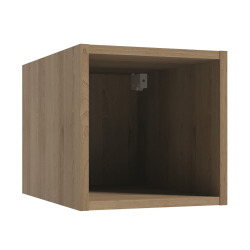 Étagère murale de salle de bain 30 x 30 x 44 cm - décor bois marron - Naturel Stilla