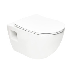 Project WC suspendu sans bride avec abatant softclose, blanc (SATWCPRO010RREXP)
