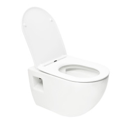 Pack WC Bâti-support Rapid SL  + WC sans bride SAT + Abattant SoftClose + Plaque Chrome (RapidSL-Project-1)