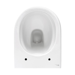 Pack WC autoportant avec cuvette Swiss Aqua Technologies sans bride + Plaque chrome (ProjectSATrimless-1-SP)