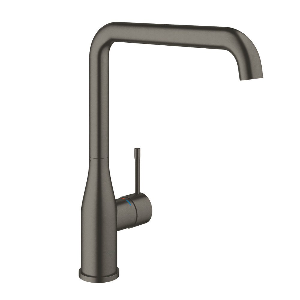 Grohe Essence Mitigeur monocommande Evier Hard Graphite brossé (30269AL0) -  Livea Sanitaire