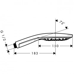 Douchette Raindance Select S 150 3jet EcoSmart