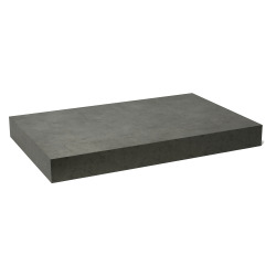 Naturel plan vasque 83,5x8x50 cm, gris foncé mat effet beton (DO8050BCS)