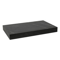 Naturel plan vasque 83,5x8x50 cm, noir effet marbre (DO8050PBC)