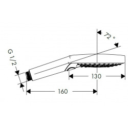  Raindance Select S 120 Douchette à main 3 jets, Chrome (26530400)