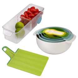 Joseph Joseph Ensemble de 11 ustensiles de cuisine pour vous faciliter la vie et cuisiner bien organisé