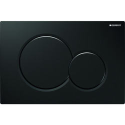  Pack WC Bati-support Geberit slim + WC sans bride Swiss Aqua Technologies + plaque noire mat (SLIMBLSATASP)