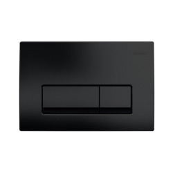 Geberit Delta 50 Plaque de commande double touche, Noir mat (115.119.14.1)