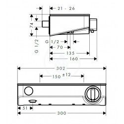 ShowerTablet Select 300 Thermostatique douche (13171400)
