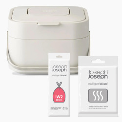 Joseph Joseph Pack Essentiels Stack bac compost/déchets + 2 filtres anti-odeurs + 50 sacs biodégradables (SETJOSEPHJOSEPH-16)