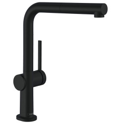 Talis M54 Mitigeur de cuisine 270, avec douchette extractible 1 jet, Noir mat (72808670)