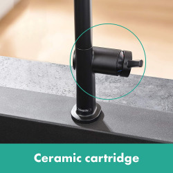 Talis M54 Mitigeur de cuisine 270, avec douchette extractible 1 jet, Noir mat (72808670)