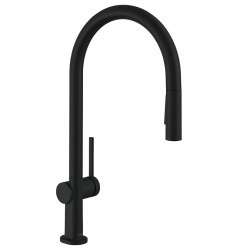 Talis M54 Mitigeur de cuisine 210, avec douchette extractible 2 jets, Noir mat (72800670)