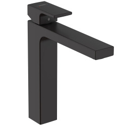 Vernis Shape Mitigeur de lavabo 190, avec tirette et vidage synthétique, Noir mat (71562670)
