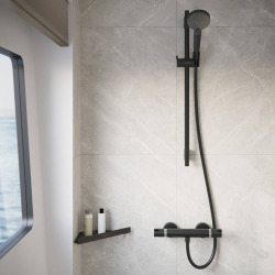 Ecostat Comfort Mitigeur Thermostatique de douche, Noir mat (13116670)
