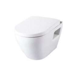 Pack WC Bâti-support avec Cuvette Serel SM10 + Abattant softclose + Plaque chrome mat (ViConnectSM10-3)