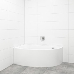 Panneau de baignoire Poli, 160 cm, positionnement gauche et droite, blanc, (SATPOLIP1600)