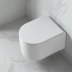 Swiss Aqua Technologies WC suspendu sans bride et fixations invisibles, abattant frein de chute (SAT72010RREXP)
