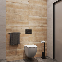 Pack WC bati-support Geberit + WC sans bride Swiss Aqua Technologies + abattant SoftClose + plaque Blanche (ProjectGeb3)