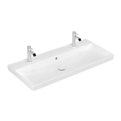 Plan de toilette Avento, 1000 x 470 x 165 mm, Blanc, avec trop-plein (4156A401)