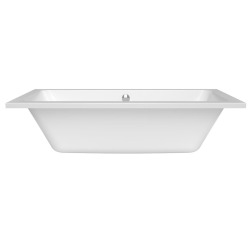 180 x 80 cm Nora Plus baignoire rectangulaire avec pieds, Acrylique, Gauche et Droite, Blanc (NO1800PLUS-SET)