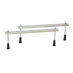  160x75 cm Idea Plus baignoire rectangulaire avec pieds, Acrylique, Gauche et Droite, Blanc (ID1600PLUS-SET)