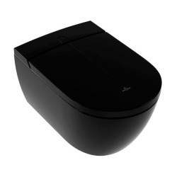 ViClean WC lavant l 100, technologie sans bride DirectFlush, en CeramicPlus, noir brillant (V0E100S0)