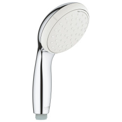 Tempesta 100 Set Mitigeur monocommande bain/douche + Support de douche mural 2 jets, chrome (23914001-Tempesta3)