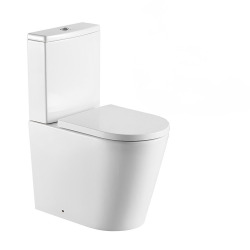 Brevis WC à poser sans bride, avec abattant softclose - remplissage par le bas (SATBRE031RREXVP)
