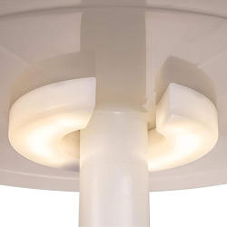 Table glacière lumineuse Keter Cool Bar 30 L 57 x 50 x 50 cm blanche avec LED et table rétractable (231366)